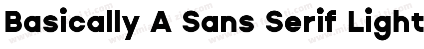 Basically A Sans Serif Light字体转换